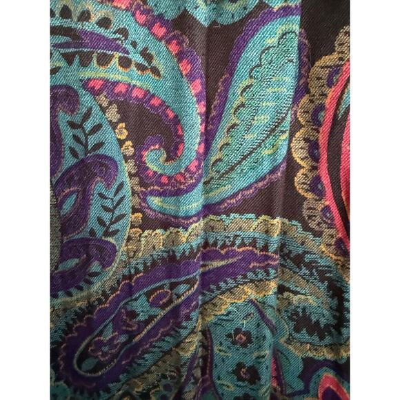 Vintage Maren Paisley Maxi Skirt Size Large Made in USA Boho 80s 90s - Picture 7 of 7